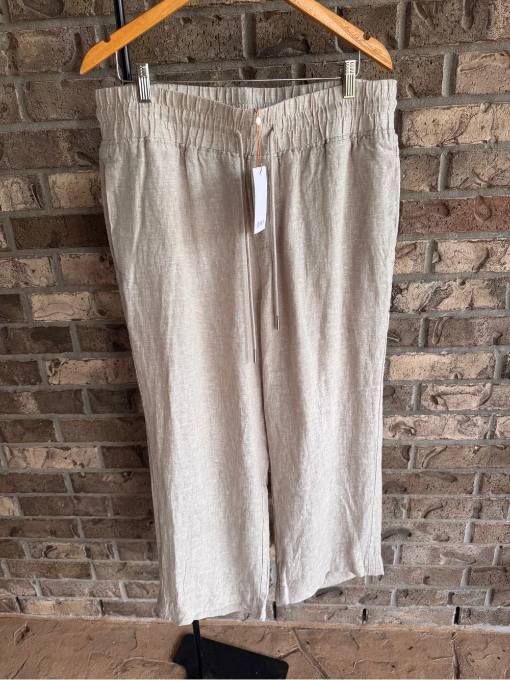 Quince 100% European Linen Wide Leg Pants Size XL